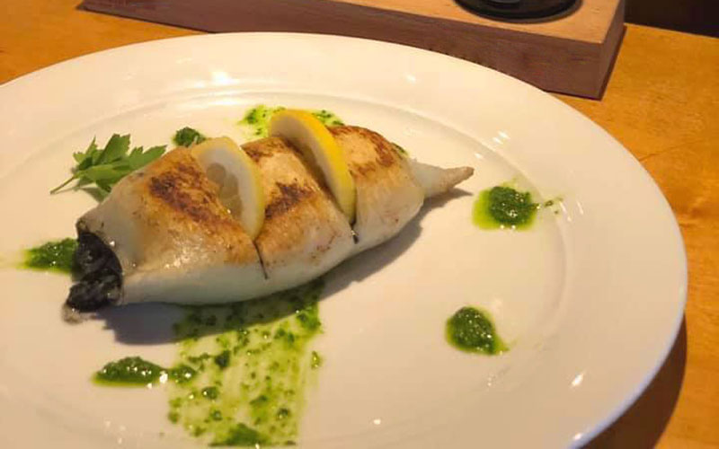 Gefüllter Tintenfisch